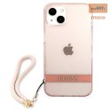 GUESS IPHONE 13 MINI TRANSLUCENT STAP GUHCP13SHTSGSP RÓŻOWY/PINK