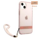 GUESS IPHONE 13 MINI TRANSLUCENT STAP GUHCP13SHTSGSP RÓŻOWY/PINK