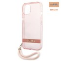 GUESS IPHONE 13 MINI TRANSLUCENT STAP GUHCP13SHTSGSP RÓŻOWY/PINK