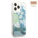 GUESS IPHONE 13 PRO MAX FLOWER LIQUID GLITTER GUHCP13XLFLSN ZIELONY/GREEN