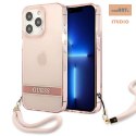 GUESS IPHONE 13 PRO TRANSLUCENT STAP GUHCP13LHTSGSP RÓŻOWY/PINK