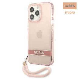 GUESS IPHONE 13 PRO TRANSLUCENT STAP GUHCP13LHTSGSP RÓŻOWY/PINK