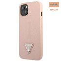 GUESS IPHONE 13 SAFFIANO TRIANGLE LOGO GUHCP13MPSATLP RÓŻOWY/PINK