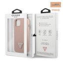 GUESS IPHONE 13 SAFFIANO TRIANGLE LOGO GUHCP13MPSATLP RÓŻOWY/PINK