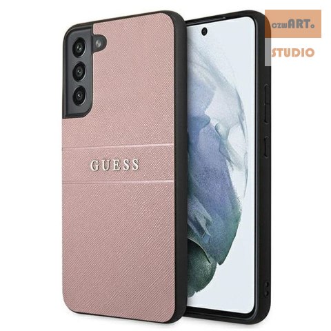 GUESS SAM S22+ SAFFIANO STRIPE CASE GUHCS22MPSASBPI RÓŻOWY/PINK