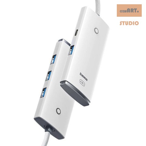 HUB BASEUS LITE SERIES 4IN1 2M USB-C DO 4xUSB 3.0 WHITE HUB BASEUS LITE SERIES 4IN1 2M USB-C DO 4xUSB 3.0 WHITE