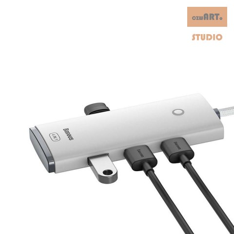 HUB BASEUS LITE SERIES 4IN1 2M USB-C DO 4xUSB 3.0 WHITE HUB BASEUS LITE SERIES 4IN1 2M USB-C DO 4xUSB 3.0 WHITE