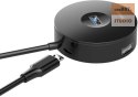 HUB BASEUS ROUND 4IN1 USB 3.0 BLACK