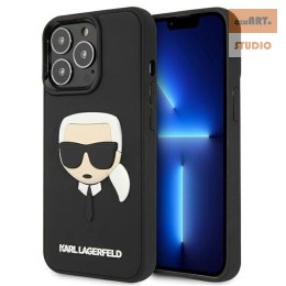 KARL LAGERFELD IPHONE 13 PRO RUBBER KARLS HEAD KLHCP13LKH3DBK CZARNY/BLACK