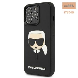 KARL LAGERFELD IPHONE 13 PRO RUBBER KARLS HEAD KLHCP13LKH3DBK CZARNY/BLACK