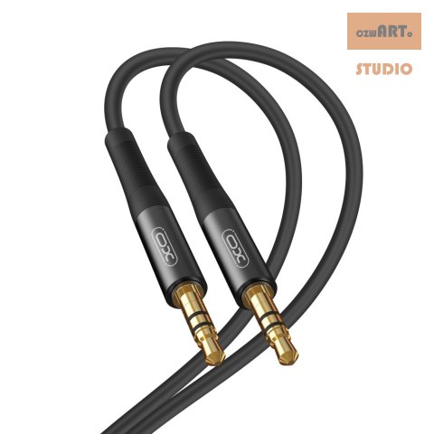 XO NB-R175A kabel audio jack 3,5mm czarny 1m XO NB-R175A kabel audio jack 3,5mm czarny 1m