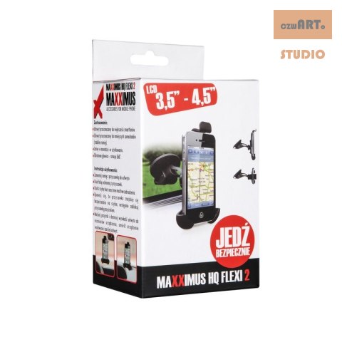 UCHWYT SAMOCHODOWY MAXXIMUS HQ FLEXI 2 Rozmiar 3,5``- 4,7`` UCHWYT SAMOCHODOWY MAXXIMUS HQ FLEXI 2 Rozmiar 3,5``- 4,7``